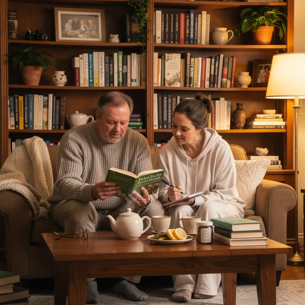 Egy kéz, amely éppen egy csésze forró teát emel a szájához.