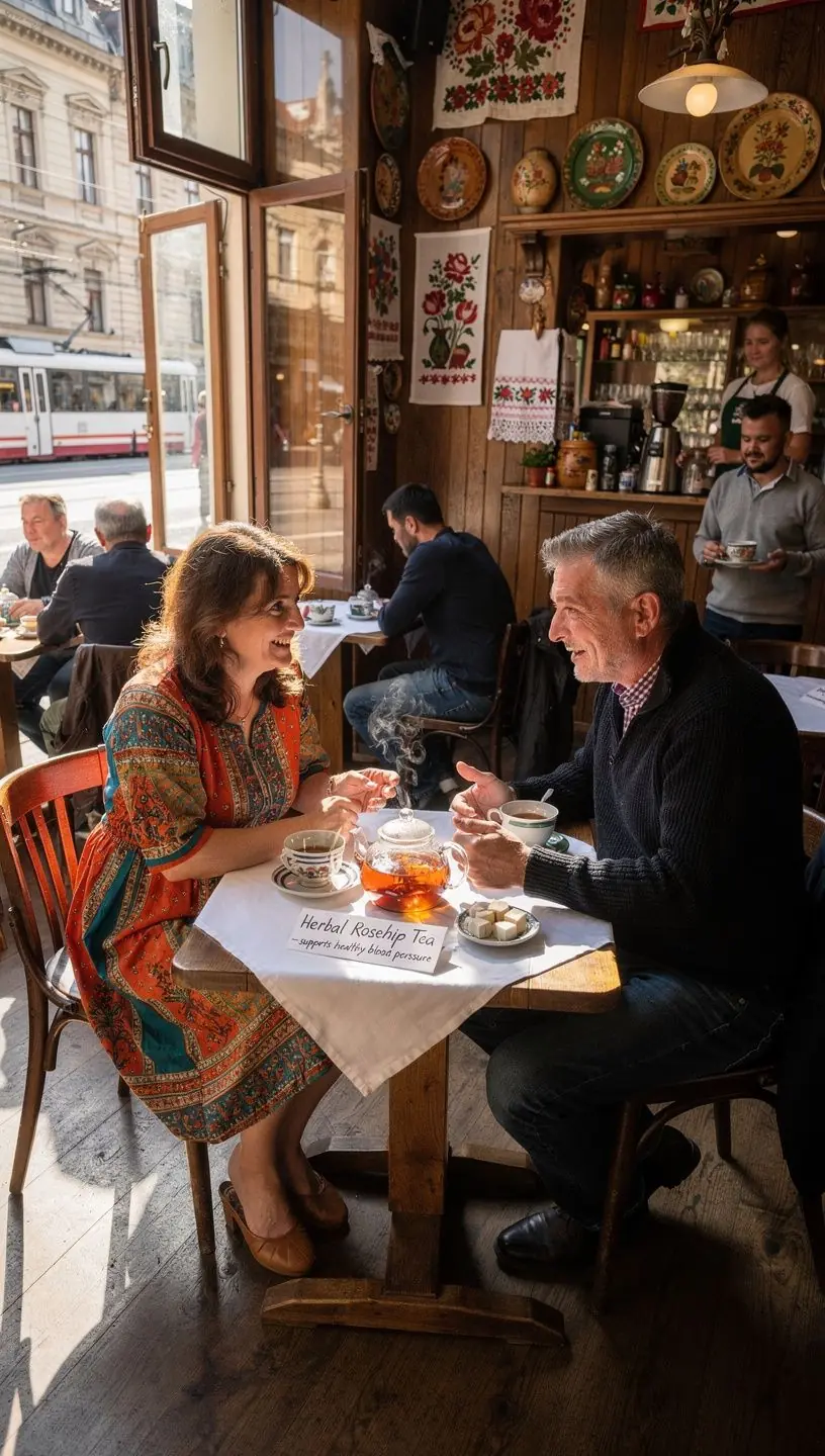 Teás kanna és csésze, mellette egészséges nassolnivalók.